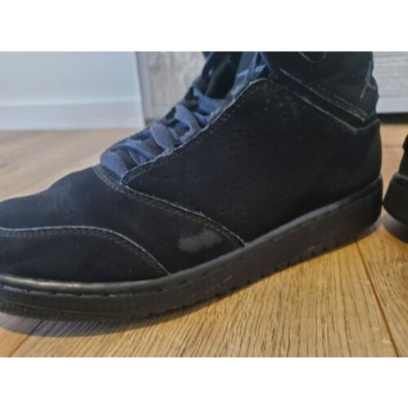 Nike Air Jordan 1 Flight 5 Premium High Top Black Sneaker Sz 7.5 Wmn 881434-001 - Picture 8 of 11